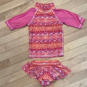 Girls sun protector swim suit